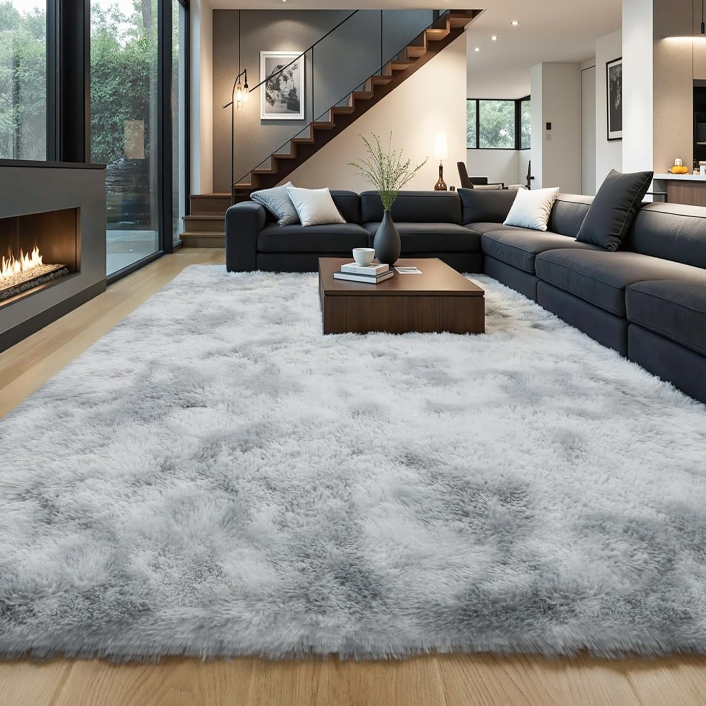 Pink Fluffy 4x6 Area Rugs for Bedroom Girls, Soft Washable Fuzzy Furry Shag Rug for Kids Room, Nursery, Dorm Decor, Cute Plush Carpet for Baby Toddler