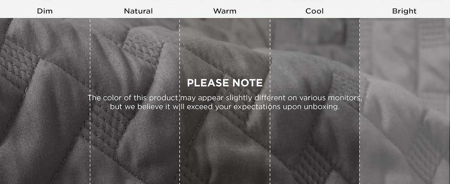 Quilts Queen Size - Grey Bedspreads Queen Size with Basket Weave Pattern, Soft Quilt Bedding Set, Lightweight Comforter Set Coverlet for All Seasons with 2 Pillow Shams (90" x 96") | Skin-Friendly Soft, All-Season Comfort, Breathable