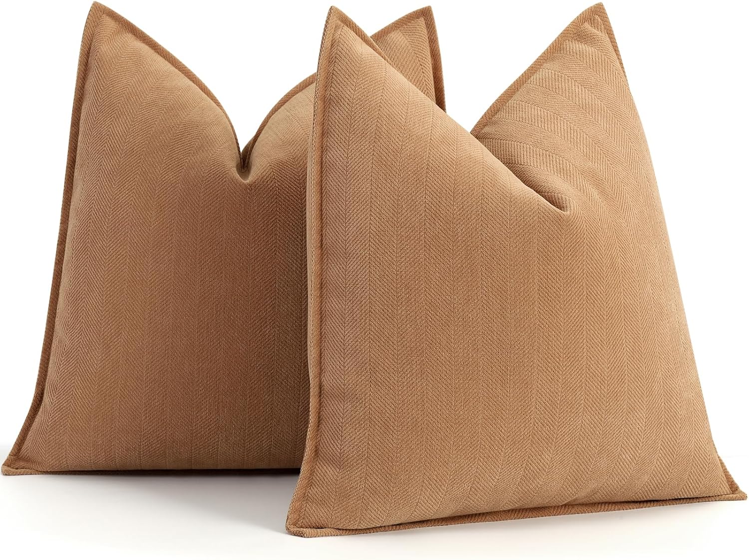 Rust Chenille Throw Pillow Covers
