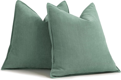 Rust Chenille Throw Pillow Covers