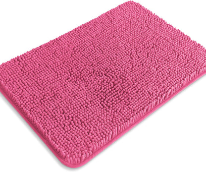 Bathroom Rugs 36 x 60 Inch – Extra Large Bath Mat | Absorbent and Washable Thick Chenille Bath Rugs Non-Slip Runner Rug for Bathroom, Shower, Tub(Gray)