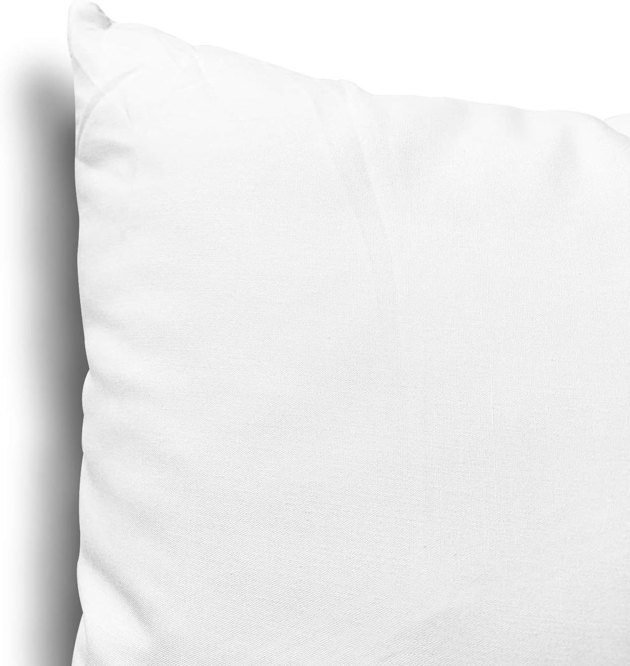EDOW Throw Pillow Inserts, Set of 4 Lightweight Down Alternative Polyester Pillow, Couch Cushion, Sham Stuffer, Machine Washable. (White, 18x18)