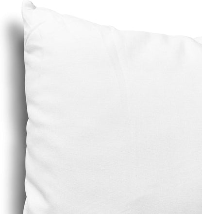 EDOW Throw Pillow Inserts, Set of 4 Lightweight Down Alternative Polyester Pillow, Couch Cushion, Sham Stuffer, Machine Washable. (White, 18x18)