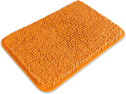 Bathroom Rugs 36 x 60 Inch – Extra Large Bath Mat | Absorbent and Washable Thick Chenille Bath Rugs Non-Slip Runner Rug for Bathroom, Shower, Tub(Gray)