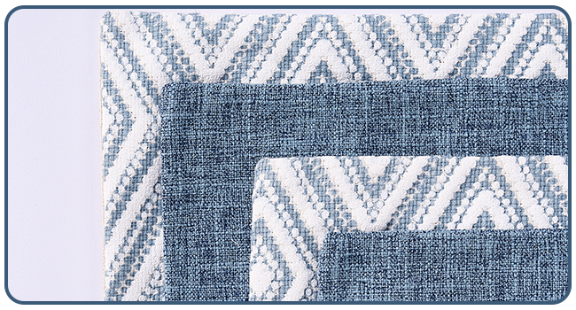 HPUK Decorative Throw Pillow Covers Set of 4 Square Couch Pillows Linen Cushion Cover for Couch Sofa Living Room, 18"x18" inches, Blue
