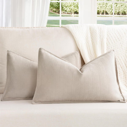 Rust Chenille Throw Pillow Covers
