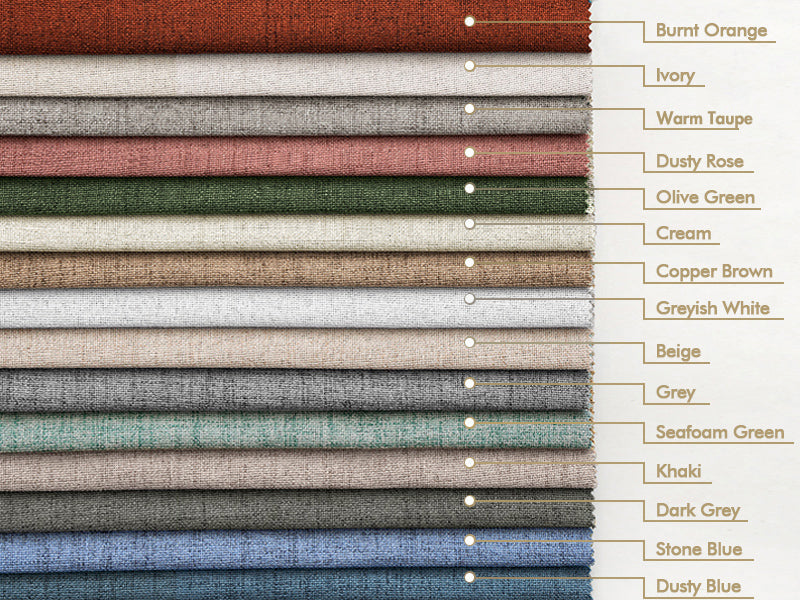 100% Blackout Linen Textured Curtains for Bedroom Solid Thermal Insulated Natural Beige Grommet Room Darkening Curtains & Drapes Luxury Decor for Living Room Nursery 52 x 84 Inch (2 Panels)