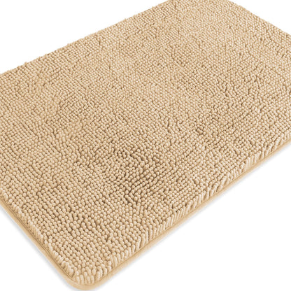 Bathroom Rugs 36 x 60 Inch – Extra Large Bath Mat | Absorbent and Washable Thick Chenille Bath Rugs Non-Slip Runner Rug for Bathroom, Shower, Tub(Gray)