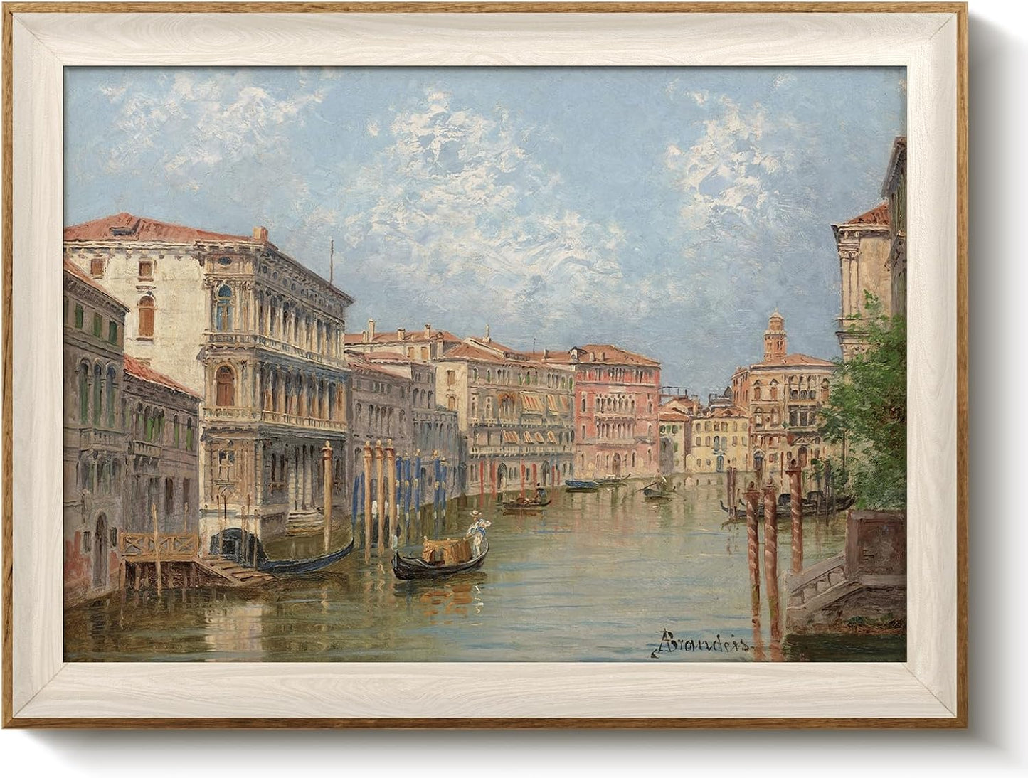 Framed Wall Art for Living Room, Swan Art Canvas Prints, Vintage Home Decor, Animals Painting Picture, Bathroom Wall Decor Gifts for Friends or Family - 12L x 10W