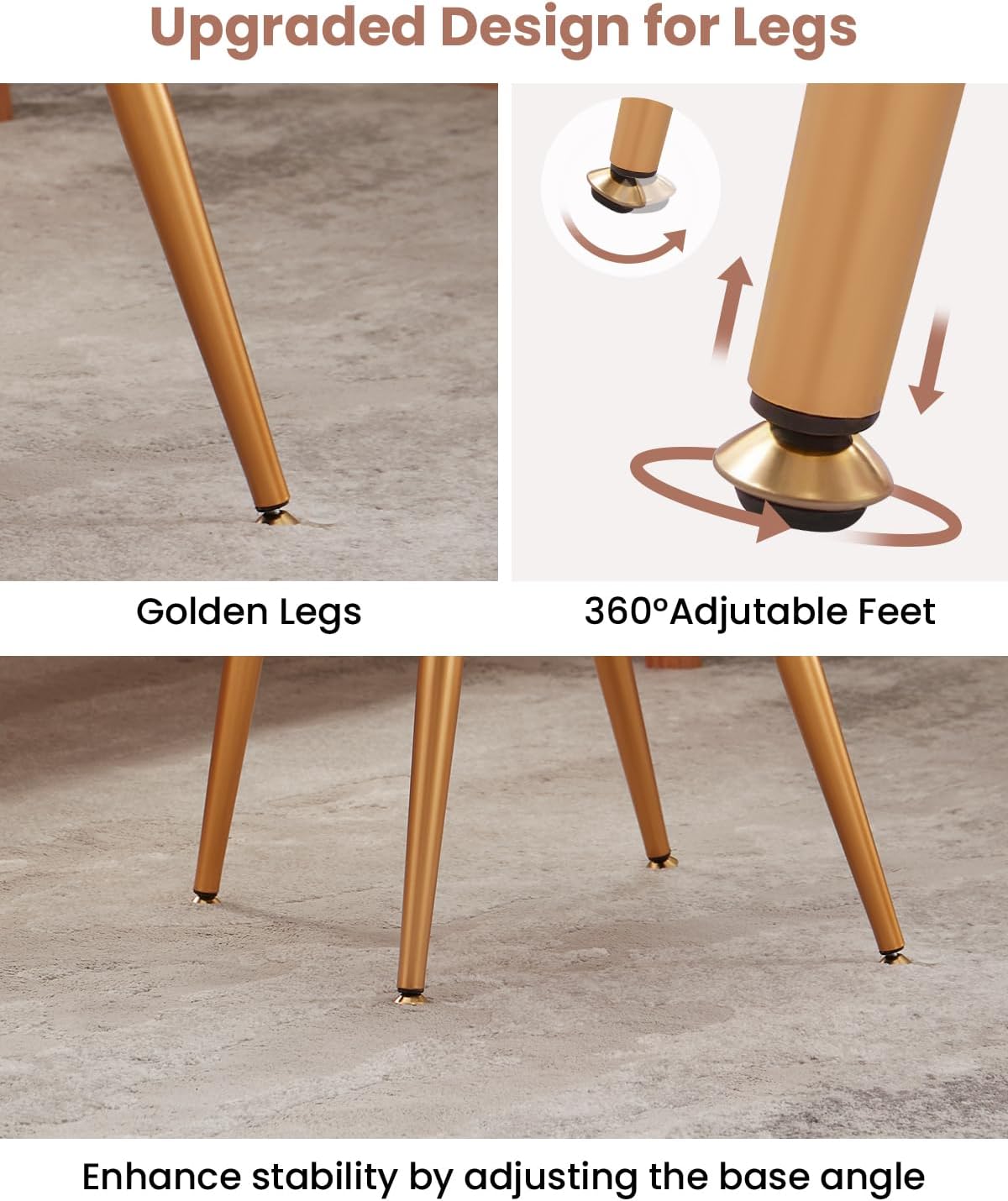 Small Vanity Stool Chair with Storage and Folding Back,4 Metal Legs with Anti-Slip Feet,Round Ottoman with Velvet Seat, Furry Padded Seat for Makeup, Bedroom (Black, Small)