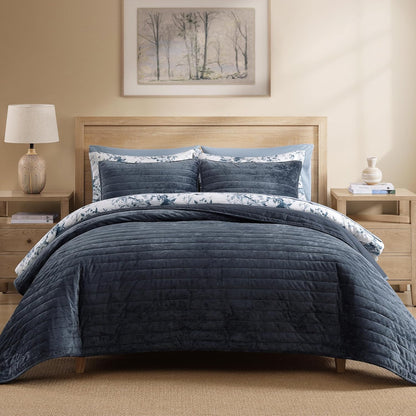 Queen Quilt-3 Pieces Lightweight Bedspreads Olive Green Queen Size Quilt Bedding Set for All Seasons, Soft Summer Coverlet with 2 Pillow Shams Suitable for Bed & Couch