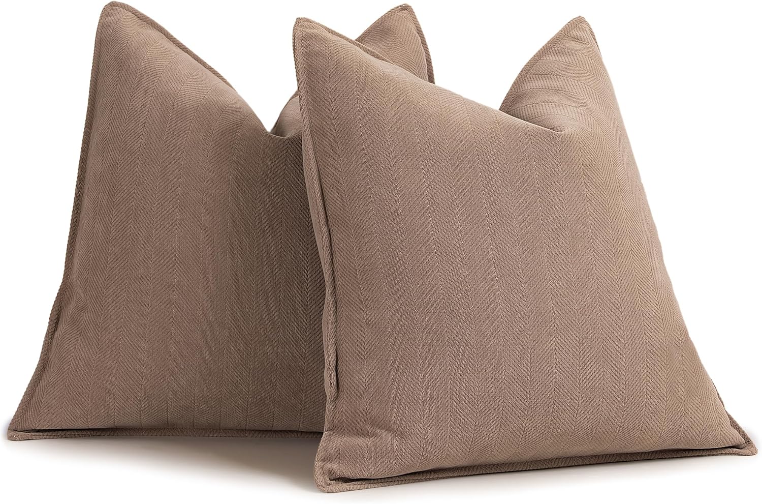 Rust Chenille Throw Pillow Covers