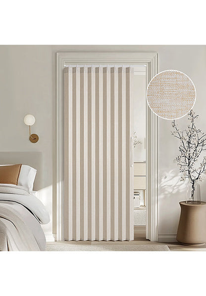 100% Blackout Linen Textured Curtains for Bedroom Solid Thermal Insulated Natural Beige Grommet Room Darkening Curtains & Drapes Luxury Decor for Living Room Nursery 52 x 84 Inch (2 Panels)