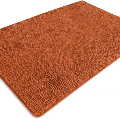Bathroom Rugs 36 x 60 Inch – Extra Large Bath Mat | Absorbent and Washable Thick Chenille Bath Rugs Non-Slip Runner Rug for Bathroom, Shower, Tub(Gray)