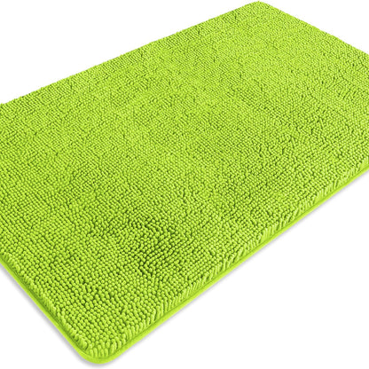Bathroom Rugs 36 x 60 Inch – Extra Large Bath Mat | Absorbent and Washable Thick Chenille Bath Rugs Non-Slip Runner Rug for Bathroom, Shower, Tub(Gray)