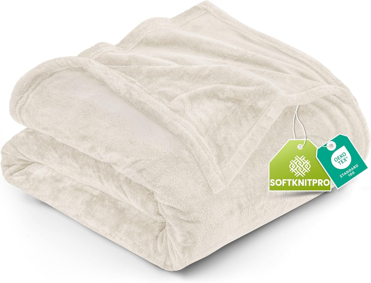 Bedding Fleece Blanket Queen Size Grey (90x90 Inches) Ultra Soft Warm Lightweight Microfiber Breathable Anti-Static Cozy Bed Blanket, All-Season Home Decor Gift for Men & Women