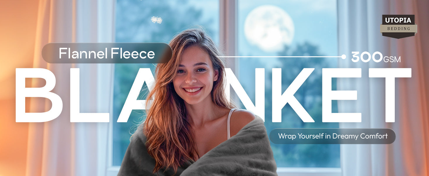 Bedding Fleece Blanket Queen Size Grey (90x90 Inches) Ultra Soft Warm Lightweight Microfiber Breathable Anti-Static Cozy Bed Blanket, All-Season Home Decor Gift for Men & Women