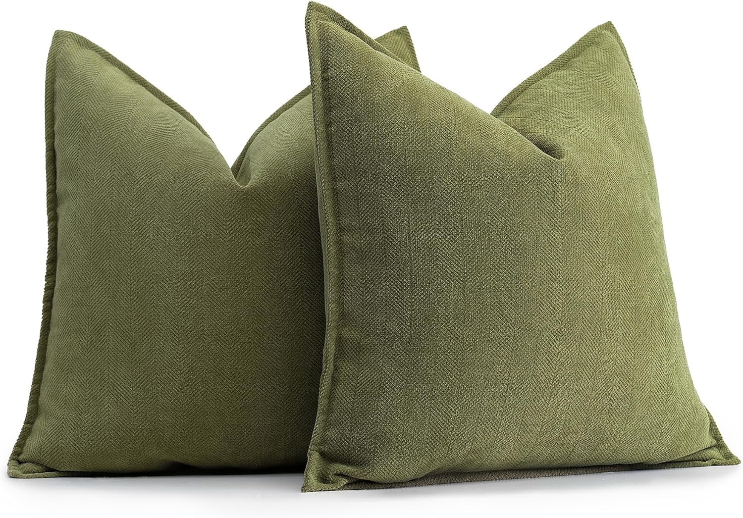 Rust Chenille Throw Pillow Covers