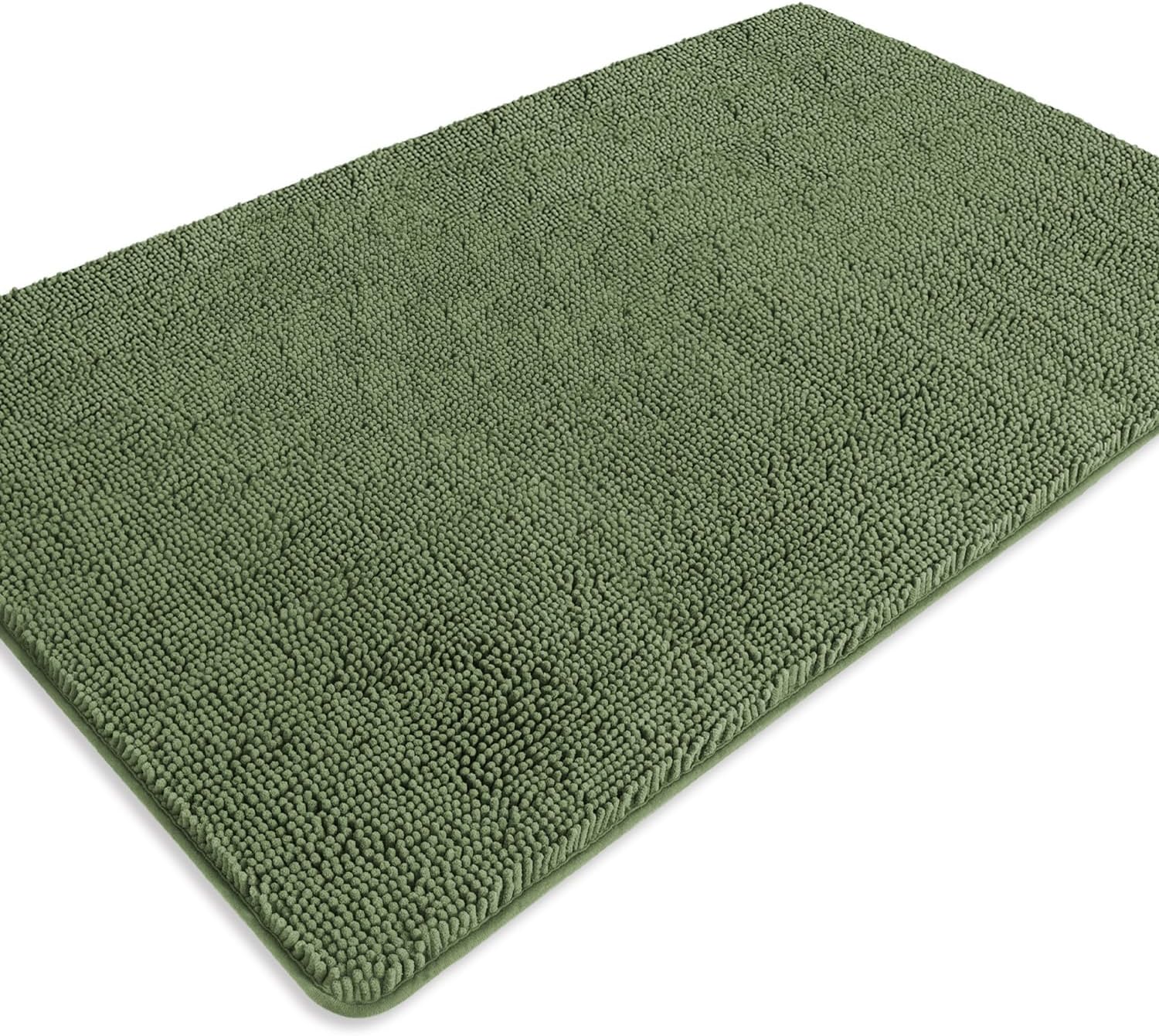 Bathroom Rugs 36 x 60 Inch – Extra Large Bath Mat | Absorbent and Washable Thick Chenille Bath Rugs Non-Slip Runner Rug for Bathroom, Shower, Tub(Gray)
