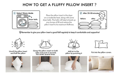 MIULEE Throw Pillow Insert Premium Pillow Stuffer Sham Rectangle for Decorative Cushion Bed Couch Sofa 12x20 Inch