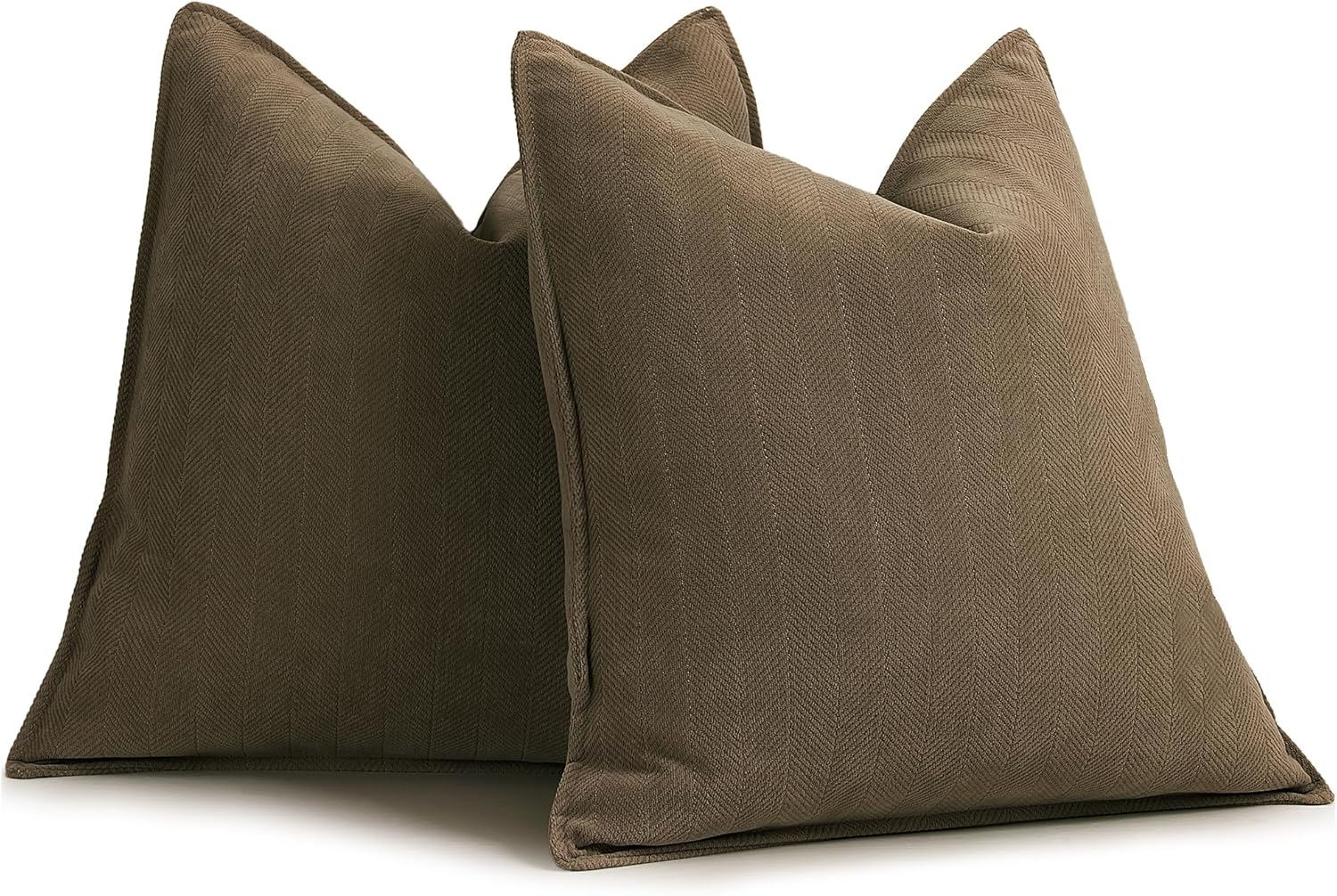 Rust Chenille Throw Pillow Covers