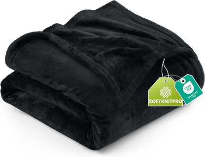 Bedding Fleece Blanket Queen Size Grey (90x90 Inches) Ultra Soft Warm Lightweight Microfiber Breathable Anti-Static Cozy Bed Blanket, All-Season Home Decor Gift for Men & Women