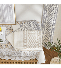 Natural Linen Curtains 84 inch Long 2 Panels Set, Grommet Top Thick Linen Burlap Semi Sheer Vertical Drapes Privacy Assured with Light Filtering for Bedroom/Living Room, W55 x L84