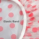 6 Pieces Waterproof EVA Plastic Shower Cap,Elastic Reusable Bathing Cap,Beauty Salon Spa Lace Elastic Band Flower Printed Hat Environmental Protection Hair Bath Caps
