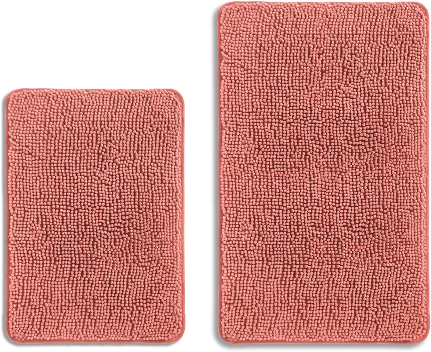 Bathroom Rugs 36 x 60 Inch – Extra Large Bath Mat | Absorbent and Washable Thick Chenille Bath Rugs Non-Slip Runner Rug for Bathroom, Shower, Tub(Gray)
