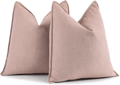 Rust Chenille Throw Pillow Covers